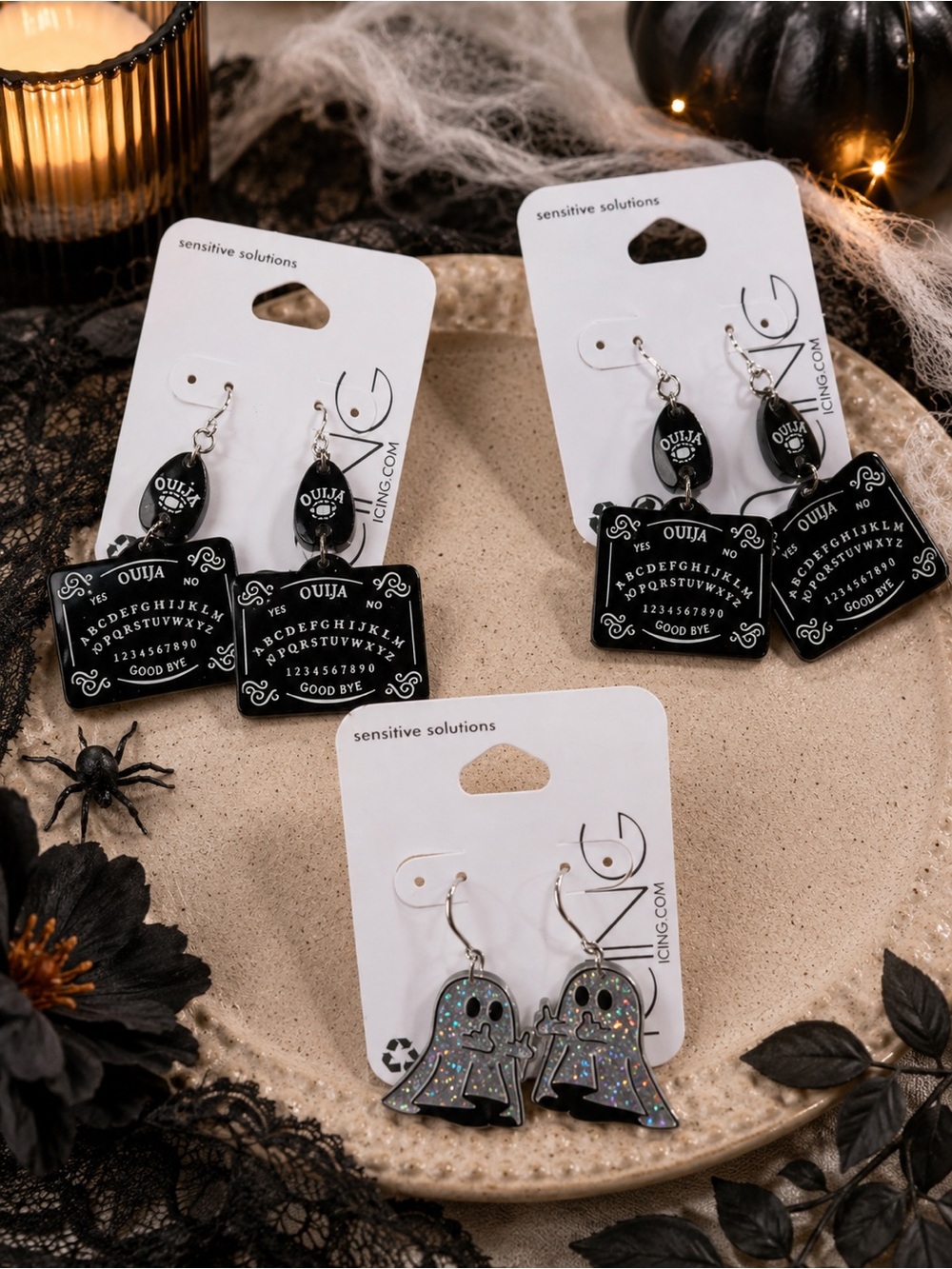 👻 Halloween Earring Bundle – 3 Pairs 🎃